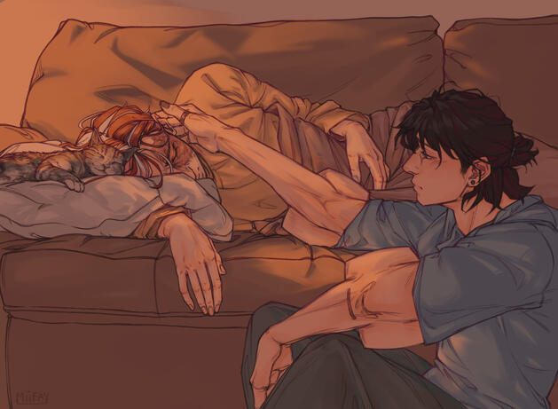 half body (40€) + extra character (30€) + complex environment (35€)