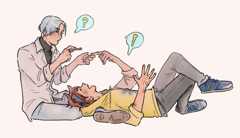 full body (40€) + extra character (15€) // no background; solid color (free)